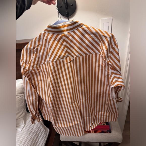 All Year Round Ayr Striped Button Down Large - Picture 2 of 3